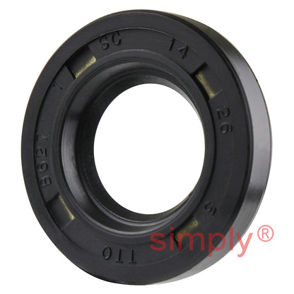 14x26x5mm Nitrile Rubber Single Lip Rotary Shaft Oil Seal SC / R21