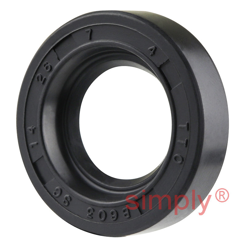 14x26x7mm Nitrile Rubber Single Lip Rotary Shaft Oil Seal with Garter Spring SC / R21