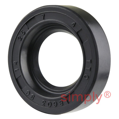 14x26x7mm Nitrile Rubber Single Lip Rotary Shaft Oil Seal with Garter Spring SC / R21