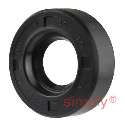 14x30x10mm Nitrile Rubber Single Lip Rotary Shaft Oil Seal with Garter Spring SC / R21