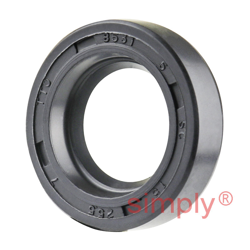 15x25.5x7mm Nitrile Rubber Single Lip Rotary Shaft Oil Seal with Garter Spring SC / R21