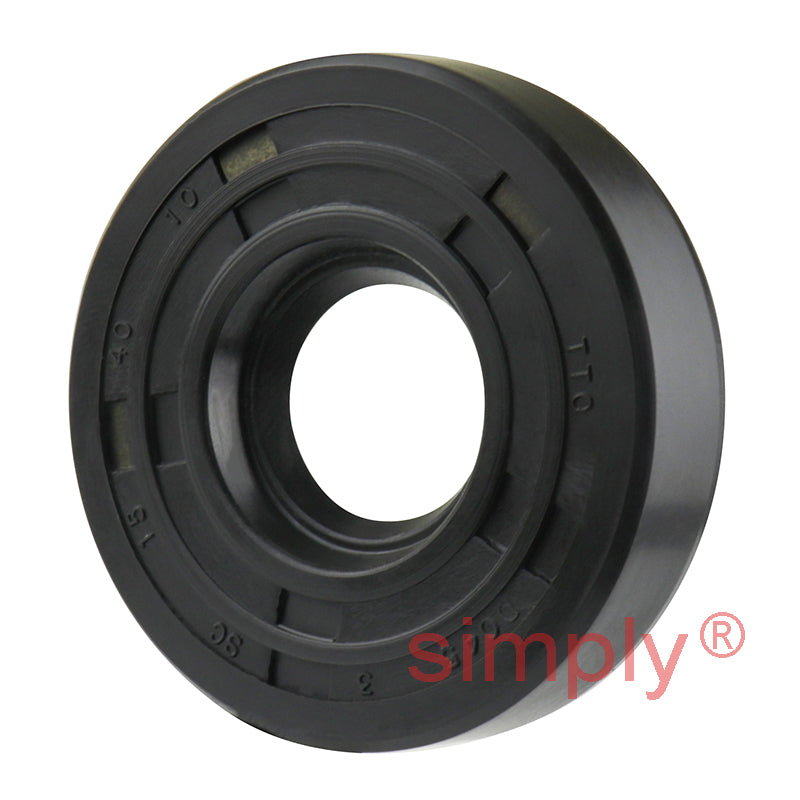 15x40x10mm Nitrile Rubber Single Lip Rotary Shaft Oil Seal with Garter Spring SC / R21