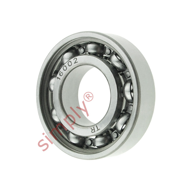 16002 Budget Open Type Deep Groove Ball Bearing 15x32x8mm
