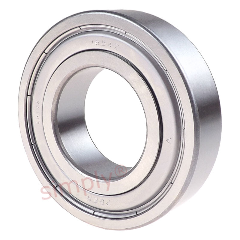 Major Brand 1654ZZ Metal Shielded Deep Groove Ball Bearing 1.25x2.5x0.625 inch