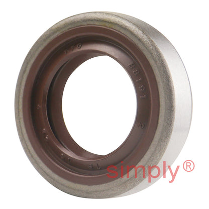 13.9x23.1x5.5mm TBCW Metal Cased Double Lip FKM Rubber Metric Rotary Shaft Oil Seal