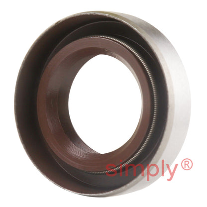 16x28x7mm TB / R6 Metal Cased Double Lip FKM Rubber Metric Rotary Shaft Oil Seal with Garter Spring