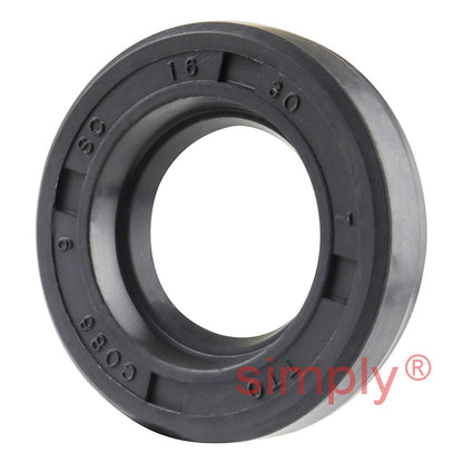 16x30x7mm Nitrile Rubber Single Lip Rotary Shaft Oil Seal with Garter Spring SC / R21