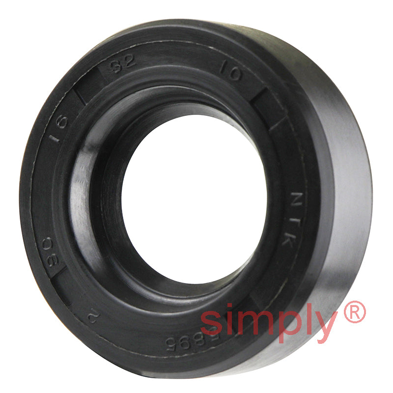 16x32x10mm Nitrile Rubber Single Lip Rotary Shaft Oil Seal with Garter Spring SC / R21