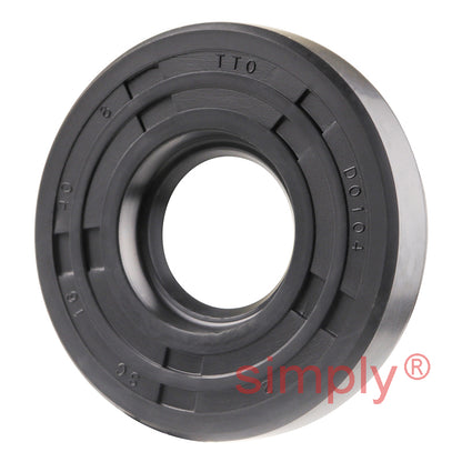 16x40x8mm Nitrile Rubber Single Lip Rotary Shaft Oil Seal with Garter Spring SC / R21