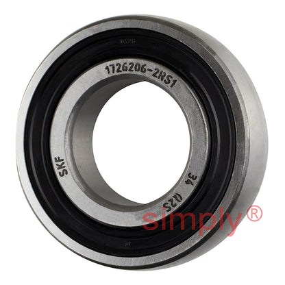 Major Brand 17262062RS1 Spherical Outside Dia Deep Groove Ball Bearing 30x62x16mm
