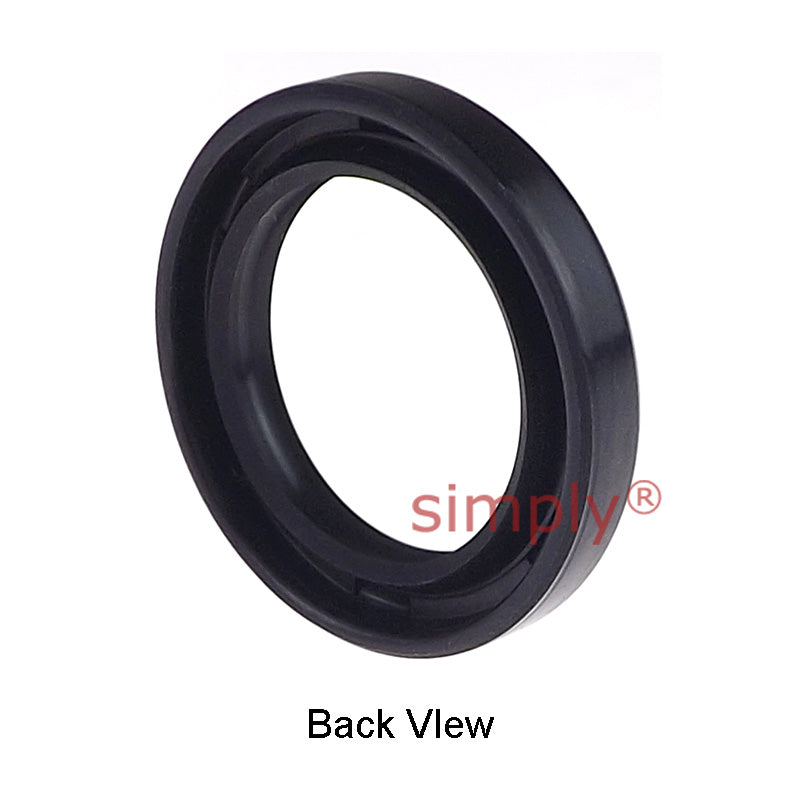 17x24x4mm Nitrile Rubber Double Lip Rotary Shaft Oil Seal Springless Design KC Style