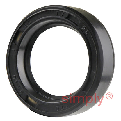 17x25x7mm Nitrile Rubber Single Lip Rotary Shaft Oil Seal with Garter Spring SC / R21