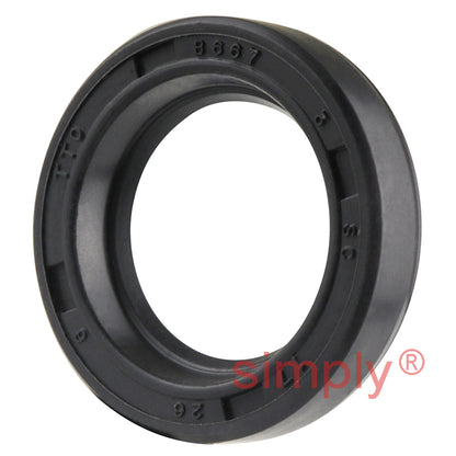 17x26x6mm Nitrile Rubber Single Lip Rotary Shaft Oil Seal with Garter Spring SC / R21