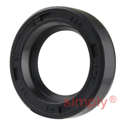 17x27x7mm Nitrile Rubber Single Lip Rotary Shaft Oil Seal with Garter Spring SC / R21