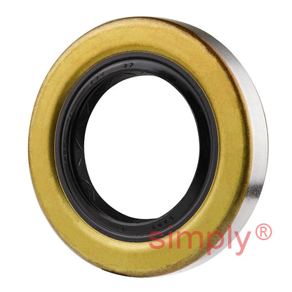 1.25x2.12x0.37 inch Metal Cased Nitrile Rubber Rotary Shaft Oil Seal with Garter Spring and Wiper Lip