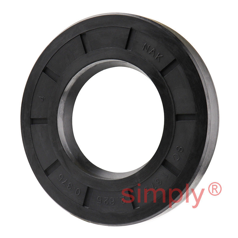1.37x2.62x0.37 inch Nitrile Rubber Single Lip Rotary Shaft Oil Seal with Garter Spring R21 / SC Style