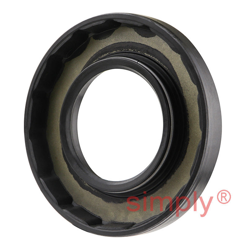 1.37x2.62x0.37 inch Nitrile Rubber Single Lip Rotary Shaft Oil Seal with Garter Spring R21 / SC Style