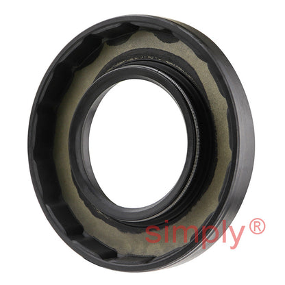 1.37x2.62x0.37 inch Nitrile Rubber Single Lip Rotary Shaft Oil Seal with Garter Spring R21 / SC Style
