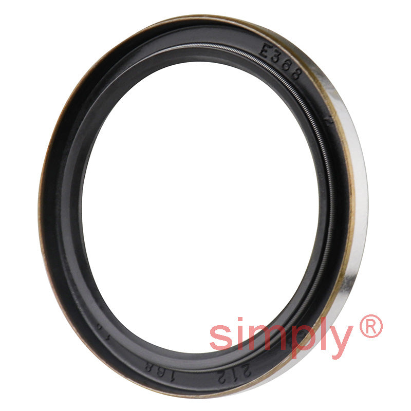 1.68x2.12x0.18 inch Metal Cased Nitrile Rubber Rotary Shaft Oil Seal with Garter Spring