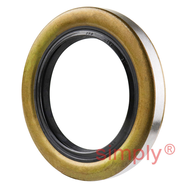 1.68x2.5x0.31 Metal Cased Nitrile Rubber Double Lip Rotary Shaft Oil Seal R6 / TB Style