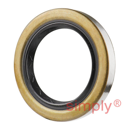 1.87x2.75x0.37 inch Metal Cased Nitrile Rubber Rotary Shaft Oil Seal with Garter Spring R6 / TB