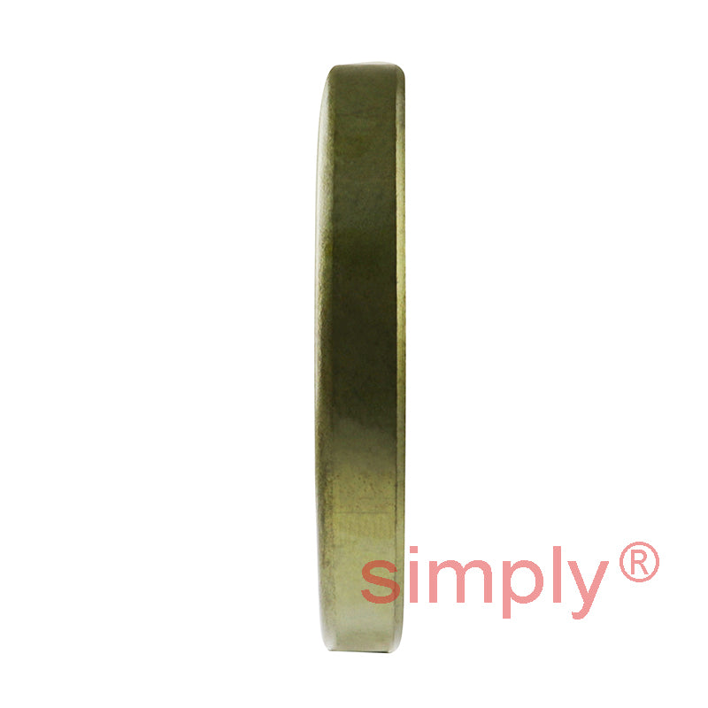 1.93x2.75x0.37 inch Metal Cased Nitrile Rubber Double Lip Rotary Shaft Oil Seal with Garter Spring R6 / TB Style