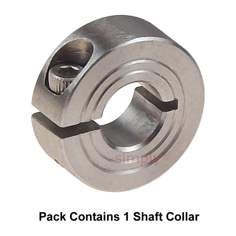 CASB15ST Stainless Steel Single Split Shaft Collar 15x34x13mm with Clamp Bolt