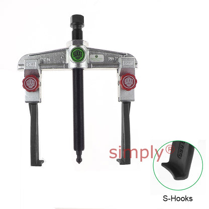 KUKKO Series 20-2+S Universal 2-Jaw Puller with Sliding Parallel Narrow Quick Adjusting Jaws 160mm