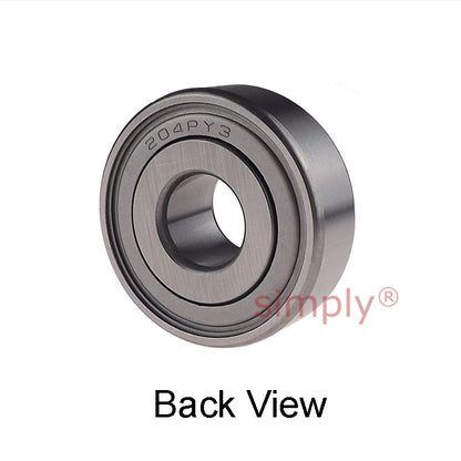 Major Brand 204PY3 Disc Opener Round Bore Bearing 0.632x1.7805x0.735 inch