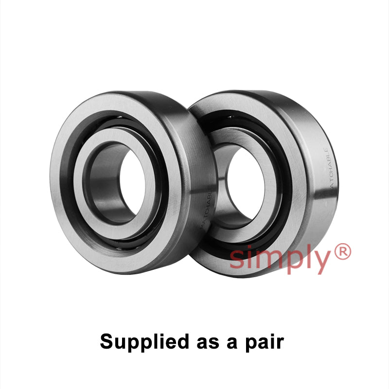 Major Brand Matched Pair Super Precision Angular Contact Thrust Ball Bearing 20x47x15mm