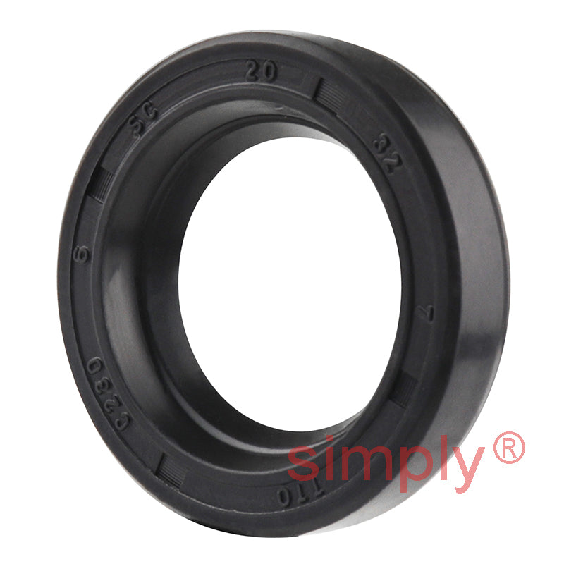20x32x7mm Nitrile Rubber Single Lip Rotary Shaft Oil Seal with Garter Spring SC / R21
