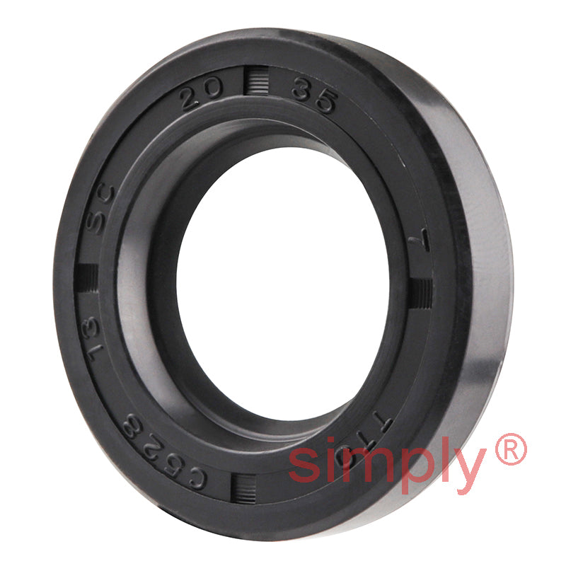 20x35x7mm Nitrile Rubber Single Lip Rotary Shaft Oil Seal with Garter Spring SC / R21