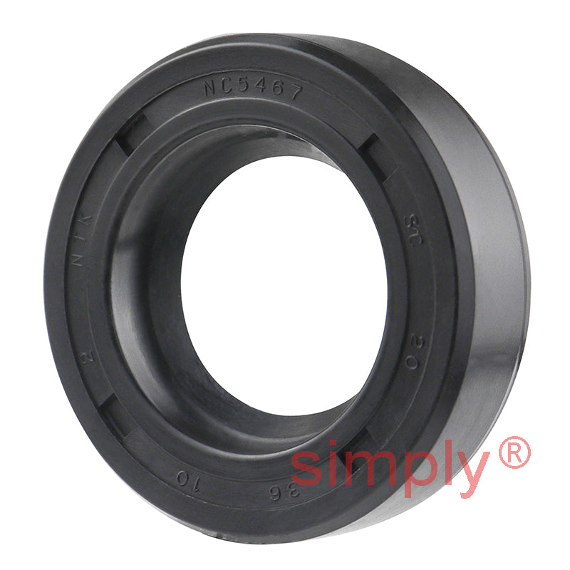 20x36x10mm Nitrile Rubber Single Lip Rotary Shaft Oil Seal with Garter Spring SC / R21