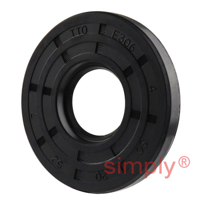 20x52x7mm Nitrile Rubber Single Lip Rotary Shaft Oil Seal with Garter Spring SC / R21