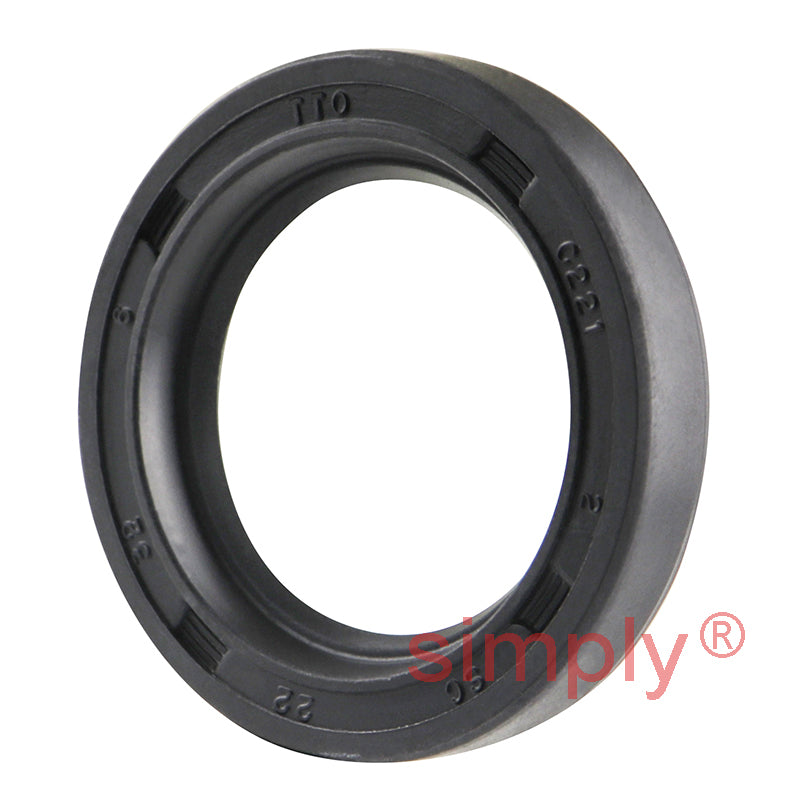 22x32x6mm Nitrile Rubber Single Lip Rotary Shaft Oil Seal with Garter Spring SC / R21