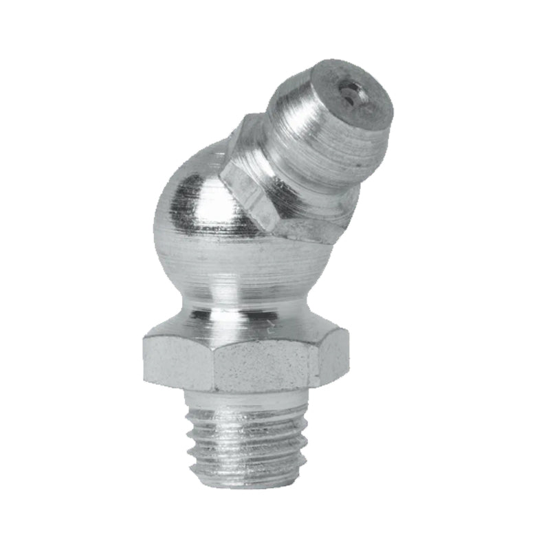 M8 X 1 45 Degrees Taper Straight Mild Steel Hydraulic Grease Nipples - Pack of 500