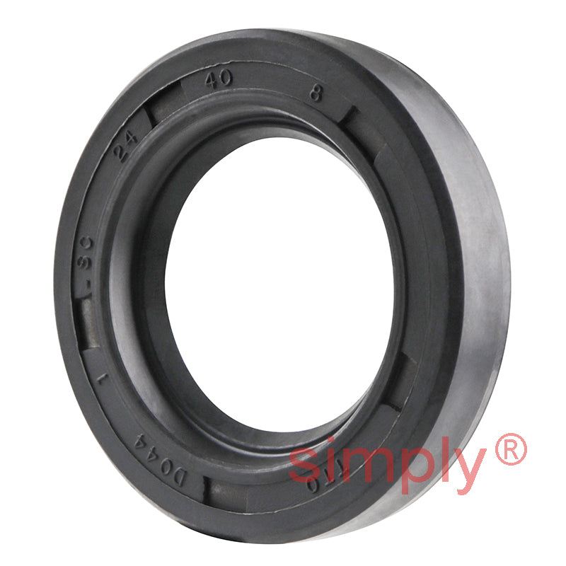 24x40x8mm Nitrile Rubber Single Lip Rotary Shaft Oil Seal with Garter Spring SC / R21