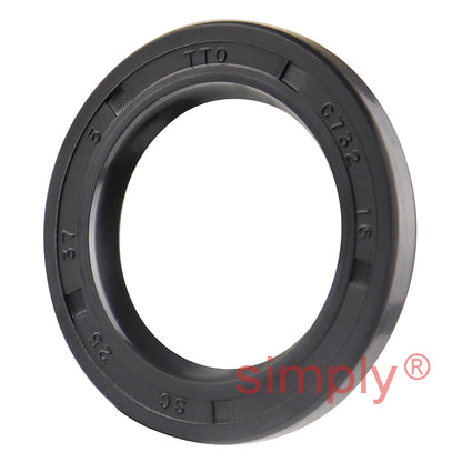 25x37x5mm Nitrile Rubber Single Lip Rotary Shaft Oil Seal SC / R21