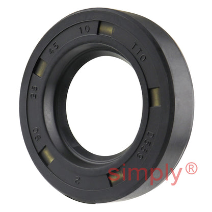 25x45x10mm Nitrile Rubber Single Lip Rotary Shaft Oil Seal with Garter Spring SC / R21