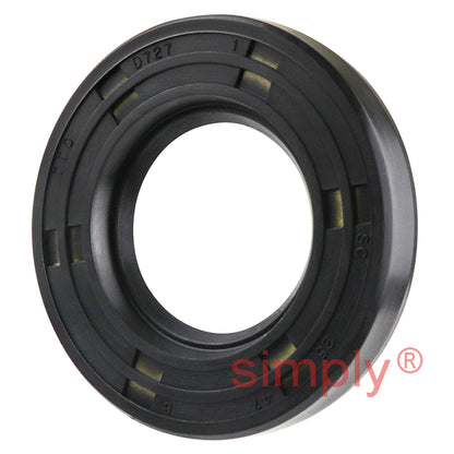 25x47x8mm Nitrile Rubber Single Lip Rotary Shaft Oil Seal with Garter Spring SC / R21