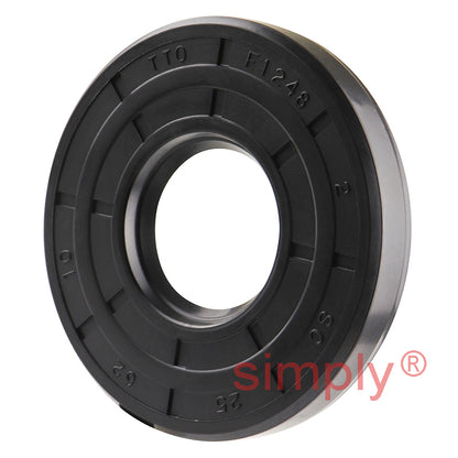 25x62x10mm Nitrile Rubber Single Lip Rotary Shaft Oil Seal with Garter Spring SC / R21