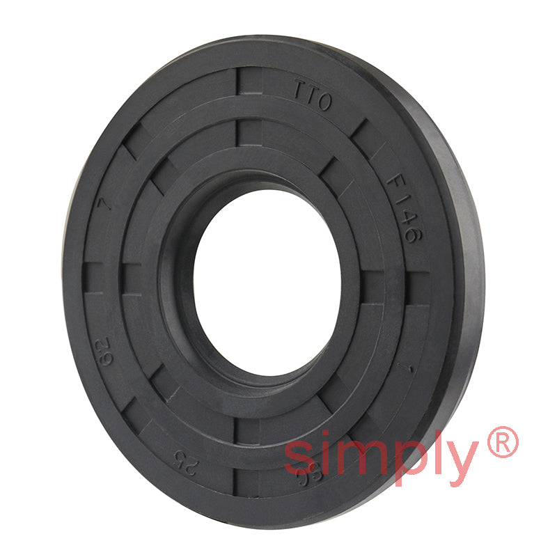 25x62x7mm Nitrile Rubber Single Lip Rotary Shaft Oil Seal with Garter Spring SC / R21
