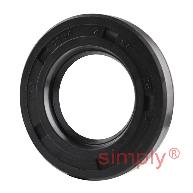 26x47x7mm Nitrile Rubber Single Lip Rotary Shaft Oil Seal with Garter Spring SC / R21