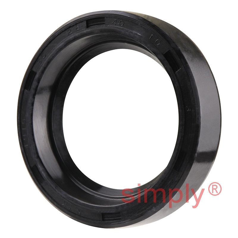 28x40x10mm Nitrile Rubber Single Lip Rotary Shaft Oil Seal with Garter Spring SC / R21