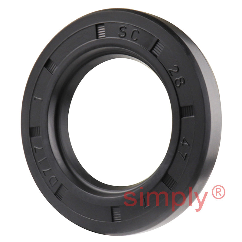 28x47x7mm Nitrile Rubber Single Lip Rotary Shaft Oil Seal with Garter Spring SC / R21
