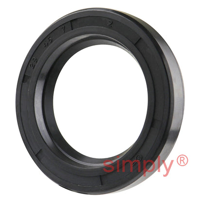 29x45x7mm Nitrile Rubber Single Lip Rotary Shaft Oil Seal with Garter Spring SC / R21