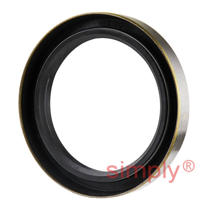 2.25x3x0.43 inch Metal Cased Nitrile Rubber Double Lip Rotary Shaft Oil Seal Garter Spring R6 / TB Style