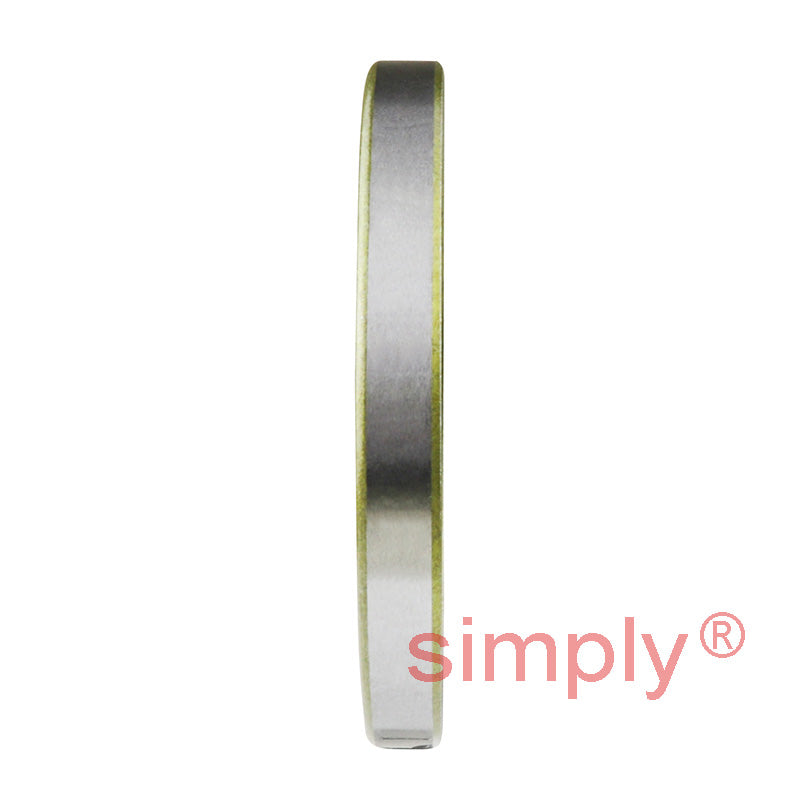 2.5x3.37x0.37 inch Metal Cased Nitrile Rubber Double Lip Rotary Shaft Oil Seal with Garter Spring R6 / TB Style