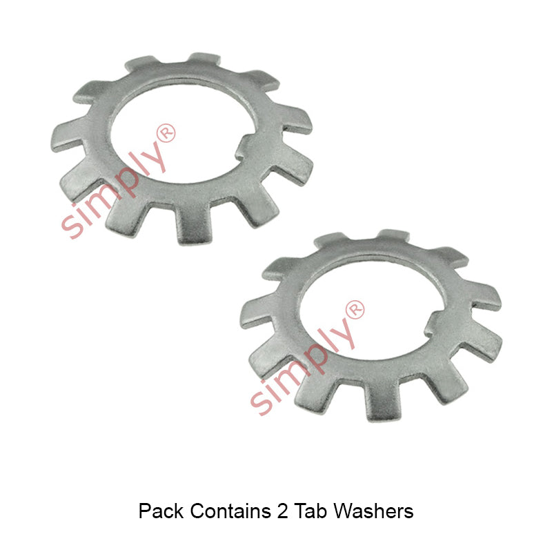 Pack of 2 - SSMB6 Stainless Steel Budget Locking Tab Washer 30mm bore