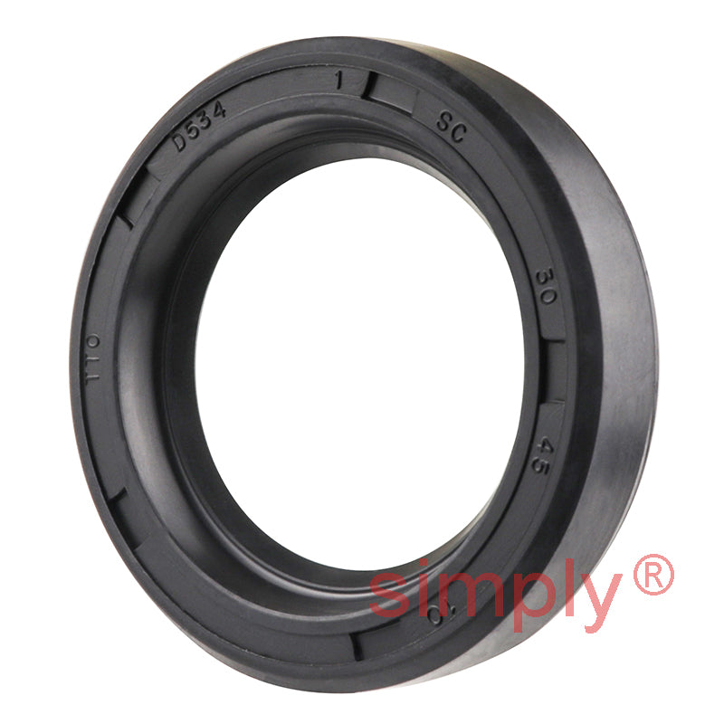 30x45x10mm Nitrile Rubber Single Lip Rotary Shaft Oil Seal with Garter Spring SC / R21